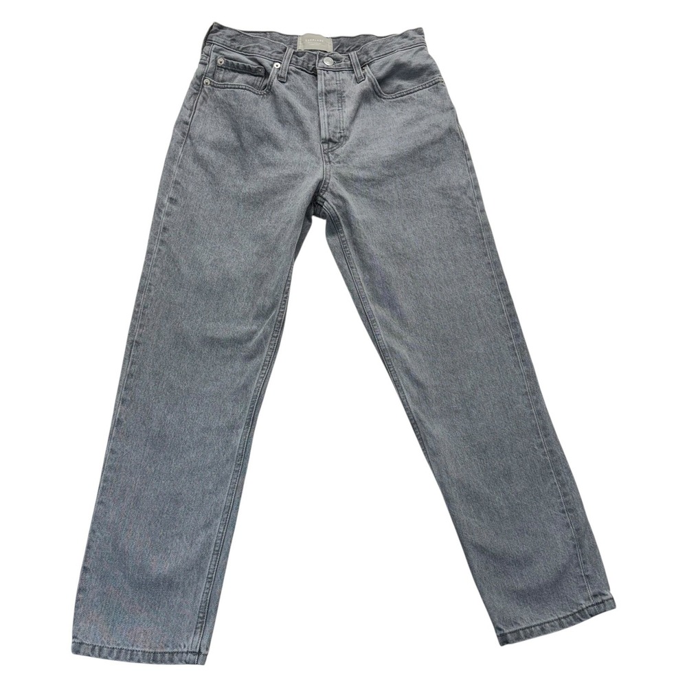 Everlane The 90s Cheeky Jean Women 27 Gray Organic Cotton Straight Leg Denim